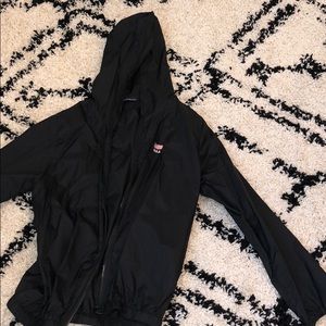 brandy melville black usa windbreaker